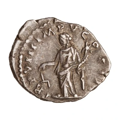 Denarius - Lucius Verus TR P VIII IMP V COS III; Aequitas back