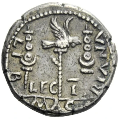 Denarius MACRIANA LIB LEG I; Libertas back