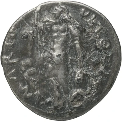 Denarius MARTI VLTORI; Hispania and Mars back