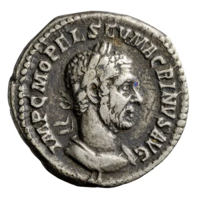 Denarius - Macrinus ANNONA AVG; Annona front