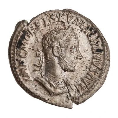 Denarius - Macrinus FELICITAS TEMPORVM; Felicitas front
