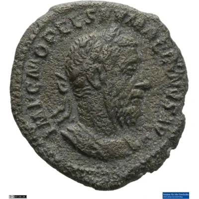 Denarius - Macrinus FELICITAS TEMPORVM; Felicitas front