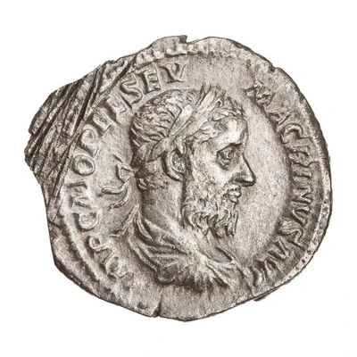 Denarius - Macrinus FIDES MILITVM; Fides front