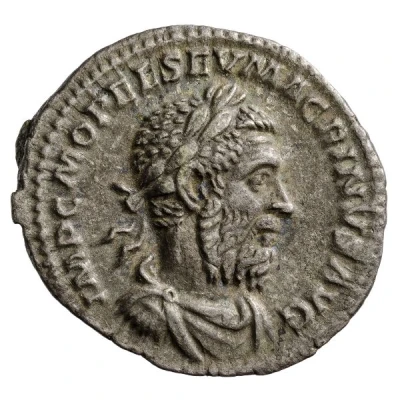 Denarius - Macrinus P M TR P II COS P P front