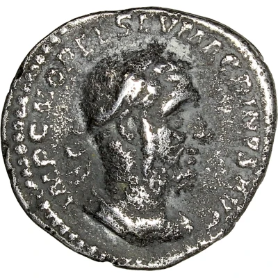 Denarius - Macrinus PONTIF MAX TR P COS P P; Annona front