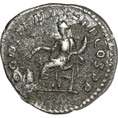 Denarius - Macrinus PONTIF MAX TR P COS P P; Annona back