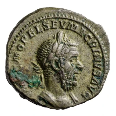 Denarius - Macrinus PONTIF MAX TR P II COS P P; Felicitas front
