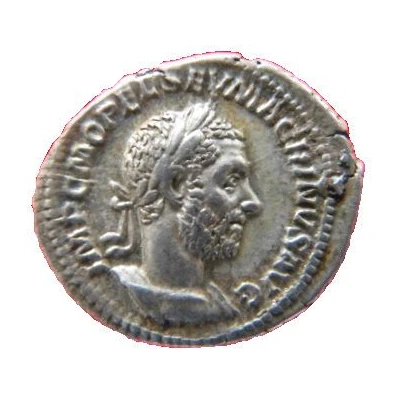 Denarius - Macrinus PONTIF MAX TR P P P; Felicitas front