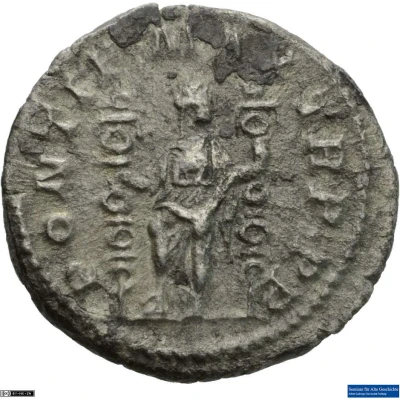 Denarius - Macrinus PONTIF MAX TR P P P; Fides back