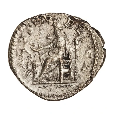 Denarius - Macrinus SALVS PVBLICA; Salus back