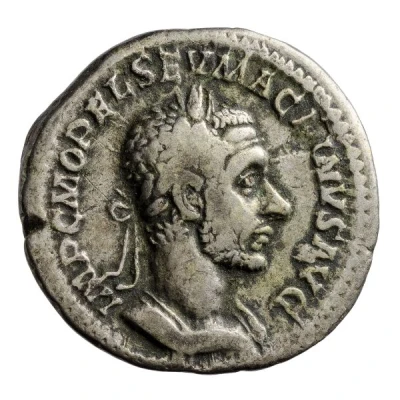 Denarius - Macrinus SECVRITAS TEMPORVM; Securitas front