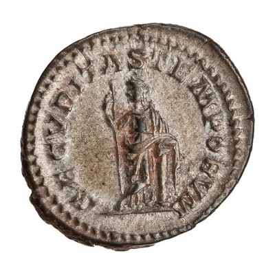 Denarius - Macrinus SECVRITAS TEMPORVM; Securitas back