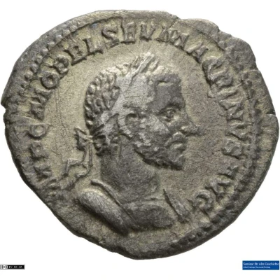 Denarius - Macrinus SECVRITAS TEMPORVM; Securitas front
