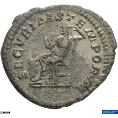 Denarius - Macrinus SECVRITAS TEMPORVM; Securitas back