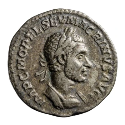 Denarius - Macrinus VOTA PVBL P M TR P; Felicitas front