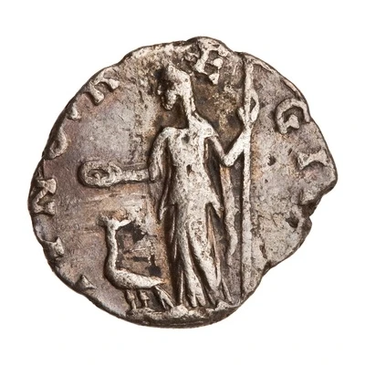 Denarius - Manlia Scantilla IVNO REGINA; Juno back