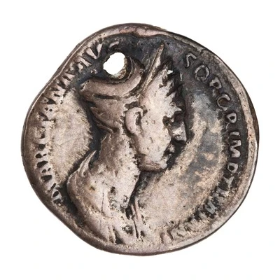 Denarius - Marciana and Salonia Matidia CAES AVG GERMA DAC COS VI P P MATIDIA AVG front