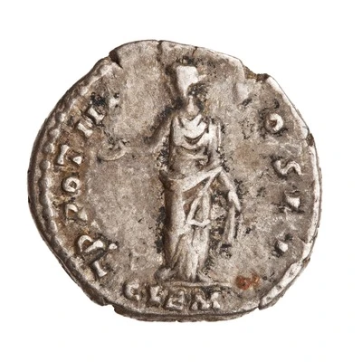 Denarius - Marcus Aurelius CLEM; Clementia back