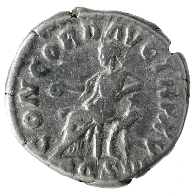 Denarius - Marcus Aurelius CONCORD AVG TR P XV COS III; Concordia and Spes back