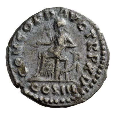 Denarius - Marcus Aurelius CONCORD AVG TR P XV COS III; Concordia and Spes back