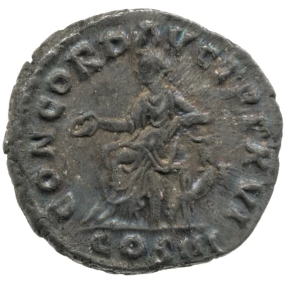 Denarius - Marcus Aurelius CONCORD AVG TR P XVI COS III; Concordia and Spes back