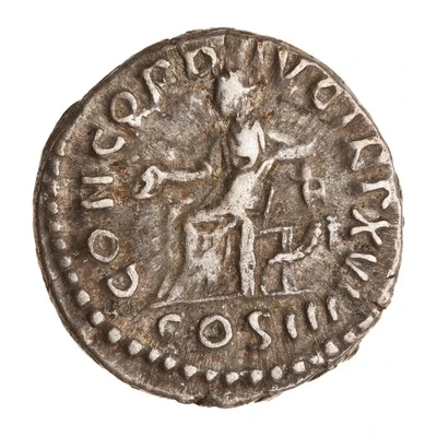 Denarius - Marcus Aurelius CONCORD AVG TR P XVI COS III; Concordia and Spes back