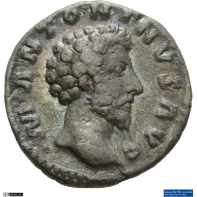 Denarius - Marcus Aurelius CONCORD AVG TR P XVII COS III; Concordia and Spes front