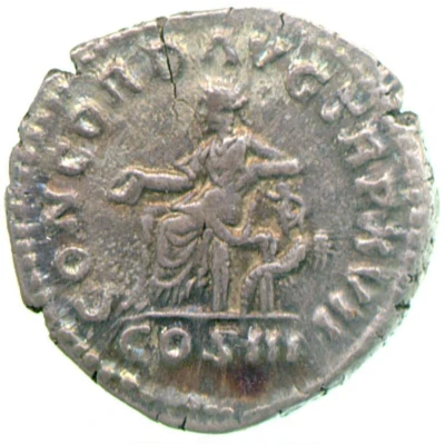Denarius - Marcus Aurelius CONCORD AVG TR P XVII COS III; Concordia and Spes back