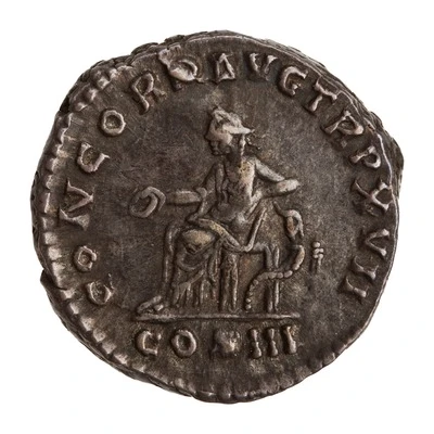 Denarius - Marcus Aurelius CONCORD AVG TR P XVII COS III; Concordia and Spes back