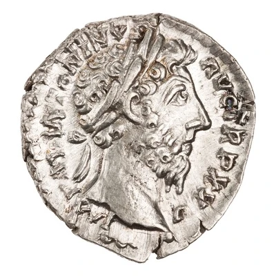 Denarius - Marcus Aurelius COS III; Jupiter front