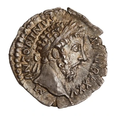 Denarius - Marcus Aurelius COS III; Mars front