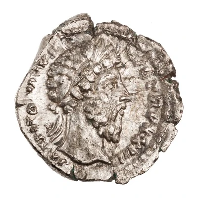 Denarius - Marcus Aurelius COS III; Minerva front
