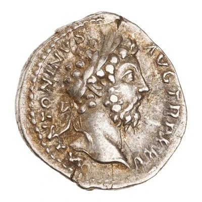Denarius - Marcus Aurelius COS III; Minerva front