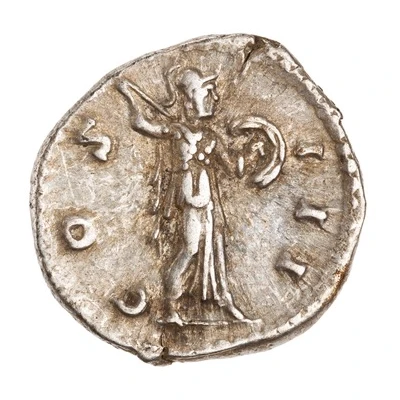 Denarius - Marcus Aurelius COS III; Minerva back