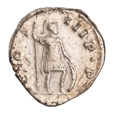Denarius - Marcus Aurelius COS III P P; Mars back