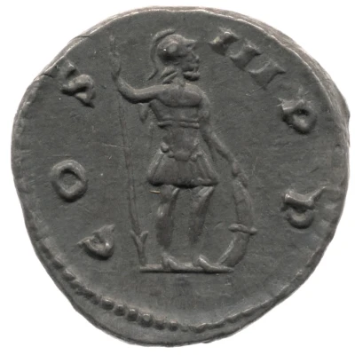 Denarius - Marcus Aurelius COS III P P; Mars back