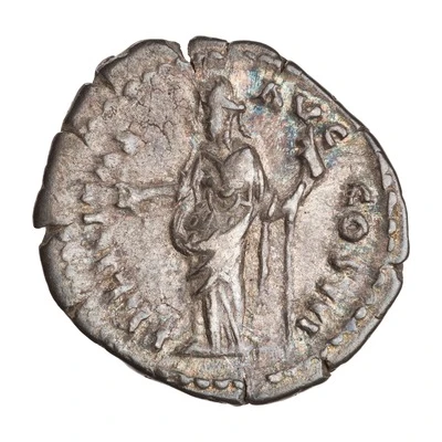 Denarius - Marcus Aurelius FELICITAS AVG COS III; Felicitas back