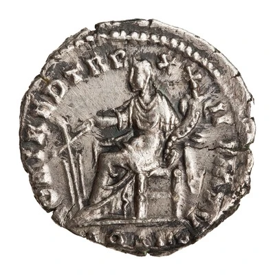 Denarius - Marcus Aurelius FORT RED TR P XXII IMP V COS III; Fortuna back
