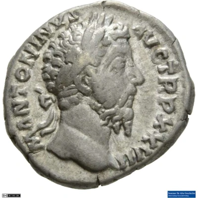 Denarius - Marcus Aurelius IMP VI COS III; Aequitas front