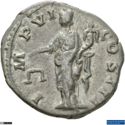Denarius - Marcus Aurelius IMP VI COS III; Aequitas back