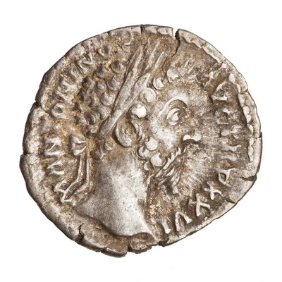 Denarius - Marcus Aurelius IMP VI COS III; Mars front