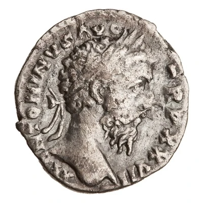 Denarius - Marcus Aurelius IMP VI COS III; Mars front