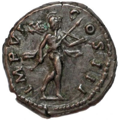 Denarius - Marcus Aurelius IMP VI COS III; Mars back