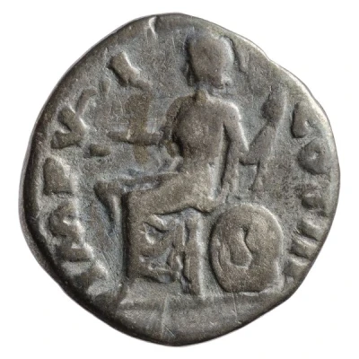 Denarius - Marcus Aurelius IMP VI COS III; Roma and Victory back