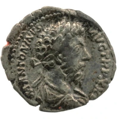 Denarius - Marcus Aurelius IMP VI COS III; Victory front