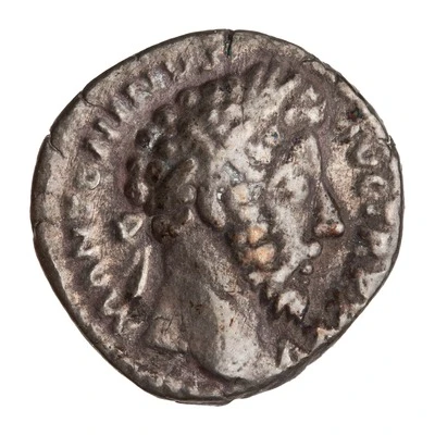 Denarius - Marcus Aurelius IMP VI COS III; Victory front