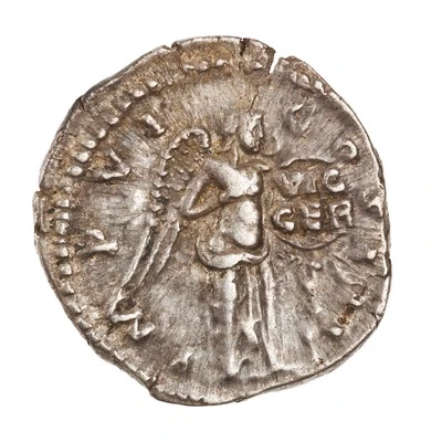 Denarius - Marcus Aurelius IMP VI COS III; Victory back