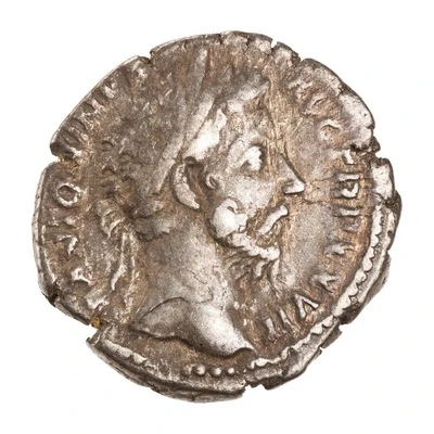 Denarius - Marcus Aurelius IMP VI COS III; Victory front