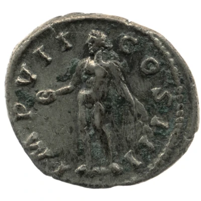 Denarius - Marcus Aurelius IMP VII COS III; Genius back