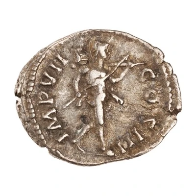 Denarius - Marcus Aurelius IMP VII COS III; Mars back